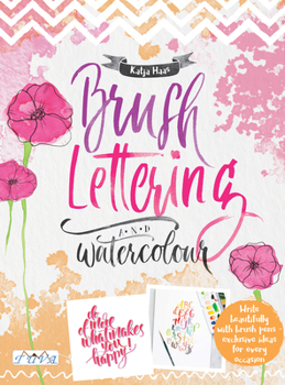 Paperback Brush Lettering and Watercolour Book