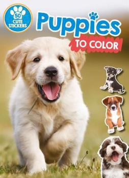 Paperback Puppies to Color: 50 Cute Stickers Book