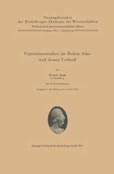 Paperback Vegetationsstudien Im Hohen Atlas Und Dessen Vorland [German] Book