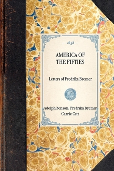 Paperback America of the Fifties: Letters of Fredrika Bremer: Letters of Fredrika Bremer Book