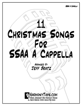 Paperback 11 Christmas Songs For SSAA A Cappella Book