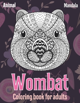 Paperback Mandala Coloring Book for Adults - Animal - Wombat Book