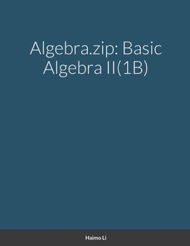 Paperback Algebra.zip: Basic Algebra II(1B) Book