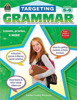 Paperback Targeting Grammar, Grades 5-6 Book