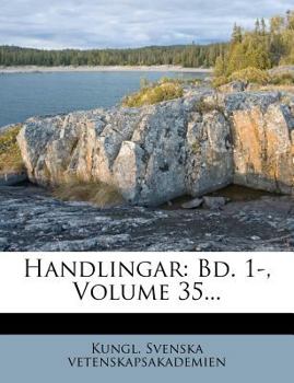 Paperback Handlingar: Bd. 1-, Volume 35... [Swedish] Book