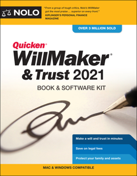 Paperback Quicken Willmaker & Trust 2021: Book & Software Kit Book