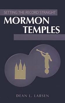 Paperback Setting the Record Straight: Temples: Mormon Temples Book