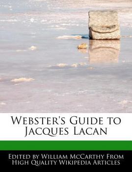 Paperback Webster's Guide to Jacques Lacan Book
