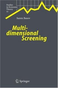 Paperback Multidimensional Screening Book