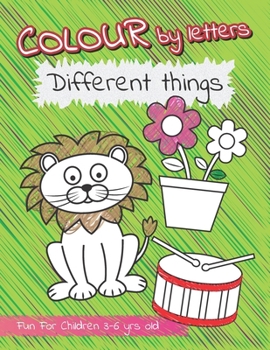 Paperback Colour by letters Different things Book