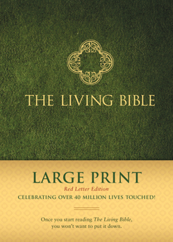 Hardcover The Living Bible Large Print Red Letter Edition [Large Print] Book