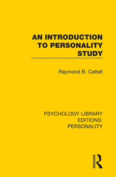 Paperback An Introduction to Personality Study Book