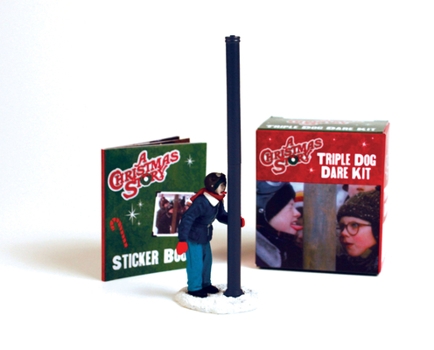 Paperback A Christmas Story Triple Dog Dare Kit [With 6" Figurine of Flick and Sticker Book] Book