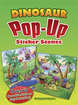 Paperback Dinosaur Pop-Up Sticker Scenes Book