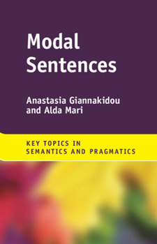 Hardcover Modal Sentences (Key Topics in Semantics and Pragmatics) Book