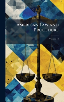 Hardcover American Law and Procedure Book