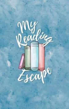 Hardcover My Reading Escape: 100 Blank Pages | Coloring Pages | Reading Reflection Prompts | Reading Tracker | 5.5" x 8.5" | Blue Hard Cover Book