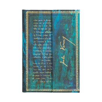 Diary Paperblanks Verne, Twenty Thousand Leagues Embellished Manuscripts Collection Hardcover Mini Lined Wrap Closure 176 Pg 85 GSM Book