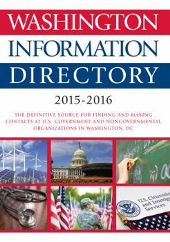 Hardcover Washington Information Directory 2015-2016 Book