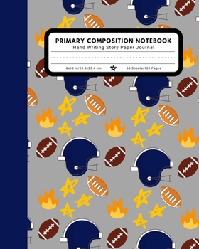 Paperback Primary Composition Notebook Hand Writing Story Paper Journal: 9 Double Lines with Dotted Middle Line Pre-K-2 School Exercise Book - 120 Story Pages - Book