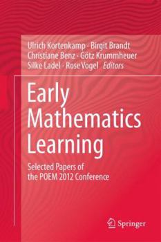 Hardcover Early Mathematics Learning: Selected Papers of the Poem 2012 Conference Book