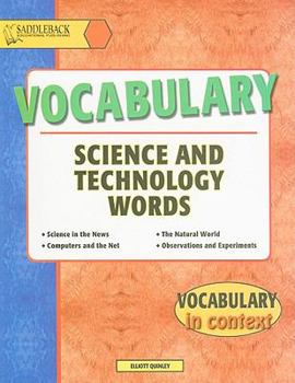 Paperback Science and Technology Words Book