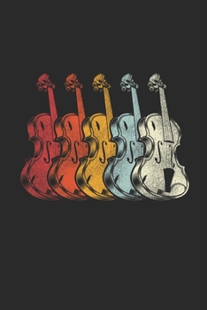 Violin Retro: Violins Notebook, Graph Paper (6" x 9" - 120 pages) ~ Musical Instruments Themed Notebook for Daily Journal, Diary, and Gift