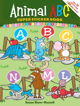 Paperback Animal ABC Super Sticker Book