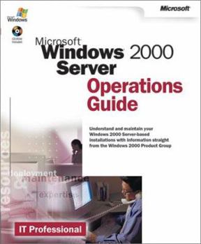 Paperback Microsoft Windows 2000 Server Operations Guide [With CDROM] Book