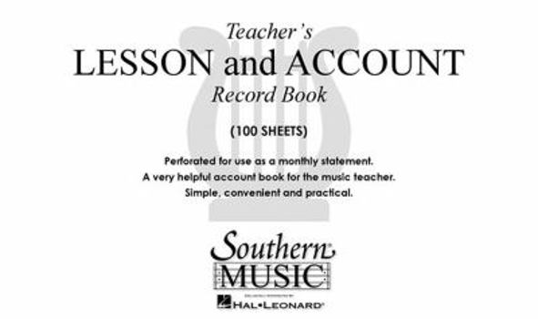 Paperback Teacher's Lesson and Account Record Book
