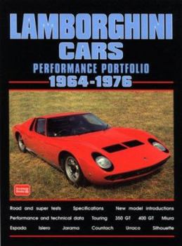 Paperback Lamborghini Cars 1964-1976 Performance Portfolio Book