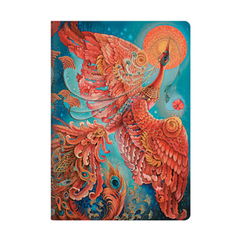 Paperback Firebird A4 Dot Grid Cahier Notebook, 80pg, 100gsm by Paperblanks (Birds of Happiness) Book