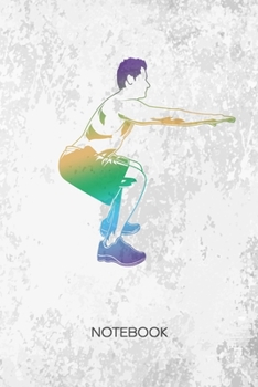 BULLET DOTTED JOURNAL: Fitness Lover Notebook Dotted Grid a5 6x9 120 Pages - Leg Training Planner Squats Diary Fitness Gift - Fitness Athlete Personal Trainer Gift Idea for Men and Women