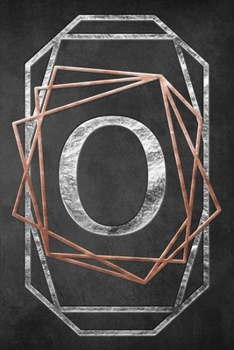 Chalkboard Foiling Minimalist Letter Notebook - O: A personalized monogram notebook just for you!
