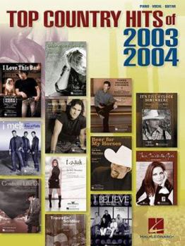Paperback Top Country Hits of 2003-2004 Book