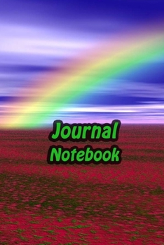 Paperback Journal Notebook: Rainbow Daily Journaling - Lined Paper Wide Ruled Notes Spark Your Imagination and Positive Thinking - Red Wide field Book