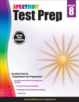 Paperback Spectrum Test Prep, Grade 8 Book