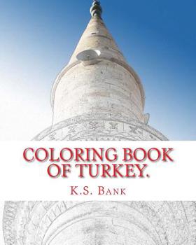 Paperback Coloring Book of Turkey. Book
