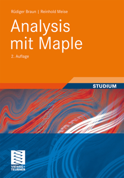 Paperback Analysis Mit Maple [German] Book