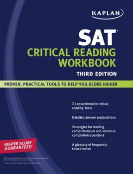 Paperback Kaplan SAT Critical Reading Workbook Book