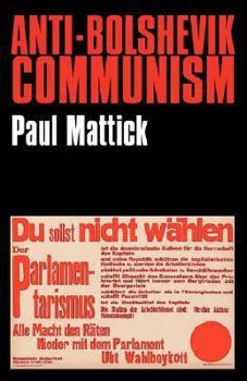 Paperback Anti-Bolshevik Communism Book