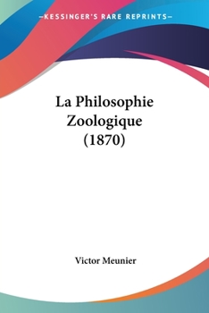 Paperback La Philosophie Zoologique (1870) [French] Book