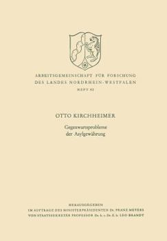 Paperback Gegenwartsprobleme Der Asylgewährung [German] Book