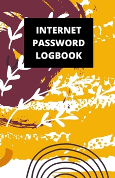 Paperback Internet Password Logbook: (5.5 x 8.5 in, 110 pages): Password Journal, Logbook, Login and Private Information Keeper, Notebook Book