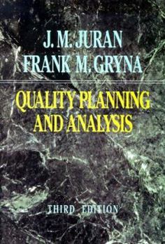 Hardcover Quality Planning and Analysis: From Product Development Through Use Book