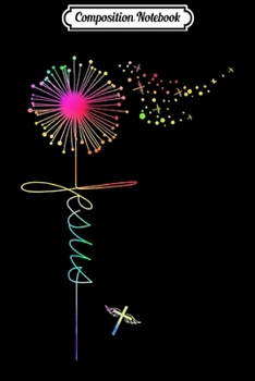 Composition Notebook: Jesus dandelion Funny Jesus Wings dandelion  Journal/Notebook Blank Lined Ruled 6x9 100 Pages