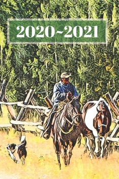 Paperback Horse Riding in Rocky Mountain Dated Calendar Planner 2 years To-Do Lists, Tasks, Notes Appointments: Cute Small Pocket/Purse Size at-A-Glance Schedul Book
