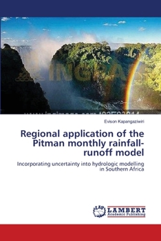 Paperback Regional application of the Pitman monthly rainfall-runoff model Book