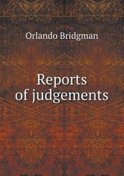 Paperback Reports of judgements Book