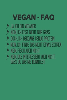 Vegan FAQ: Wochenplaner - ohne festes Datum für ein ganzes Jahr (German Edition)